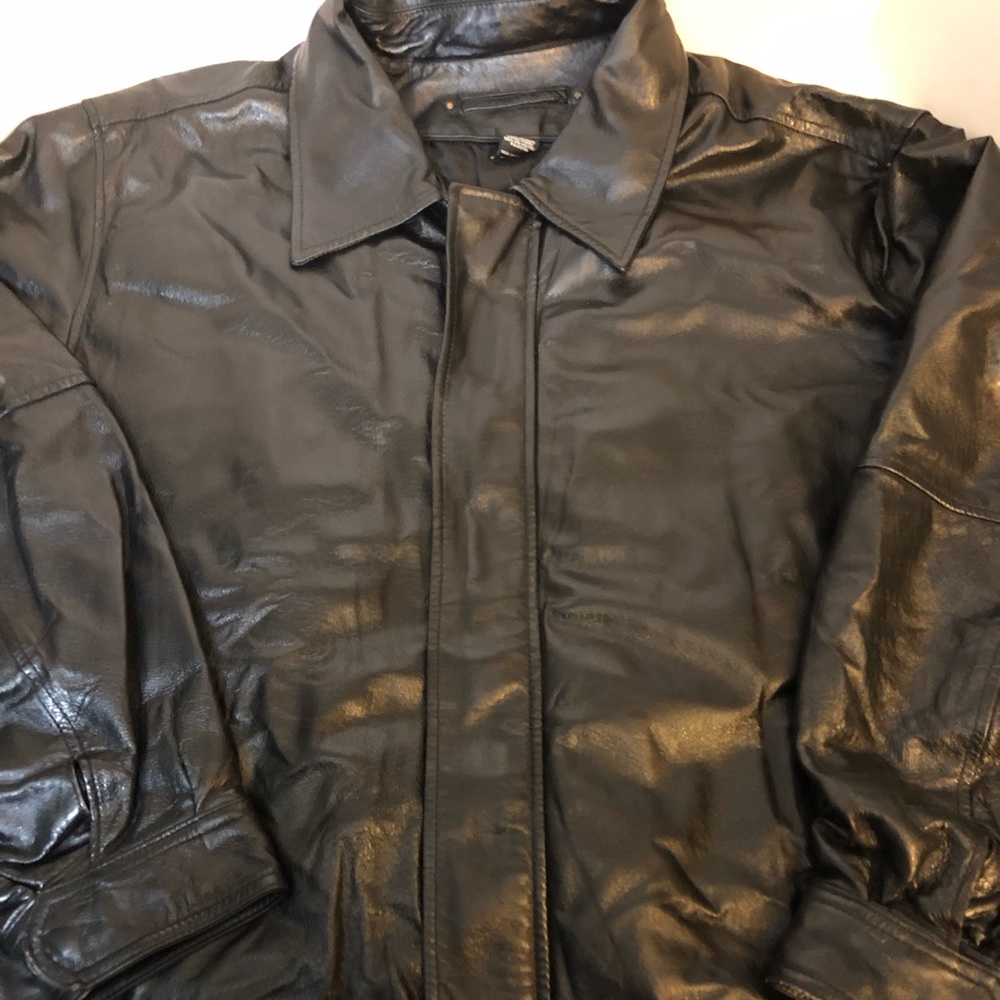 Covington Black Leather jacket